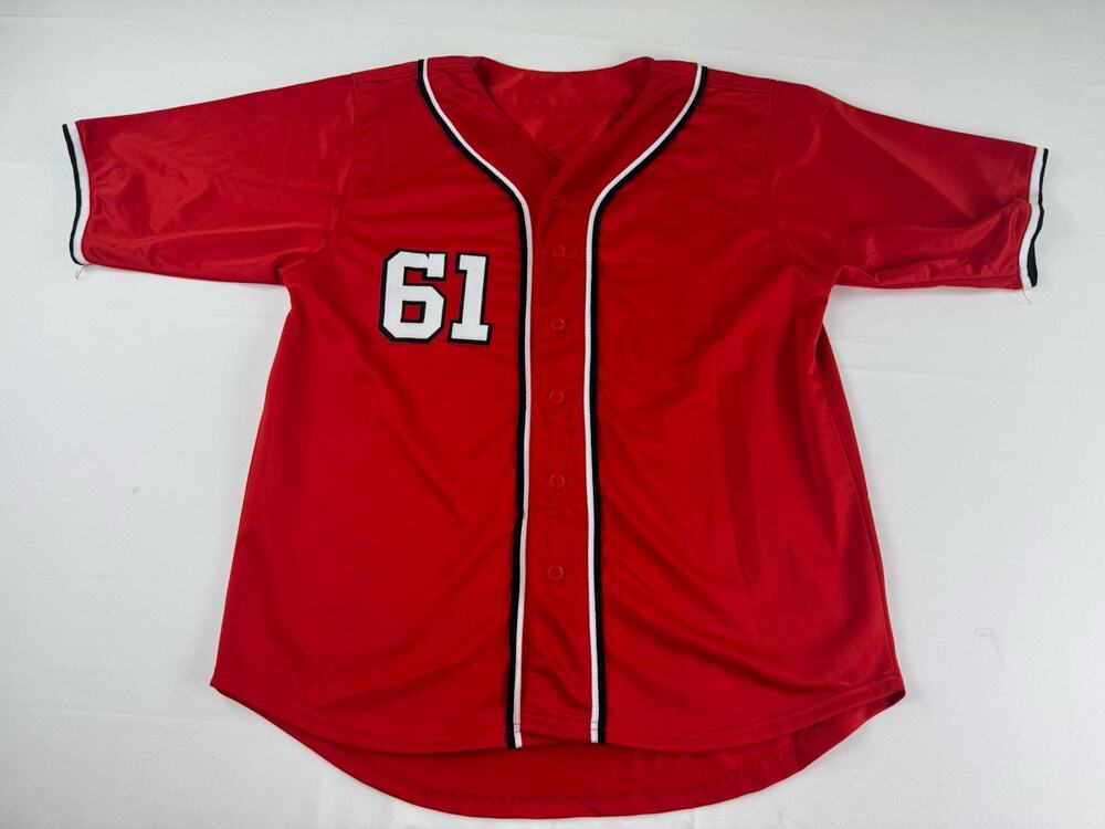 Hernandez #61 Red Baseball Jersey 2x All Star Size 2XL